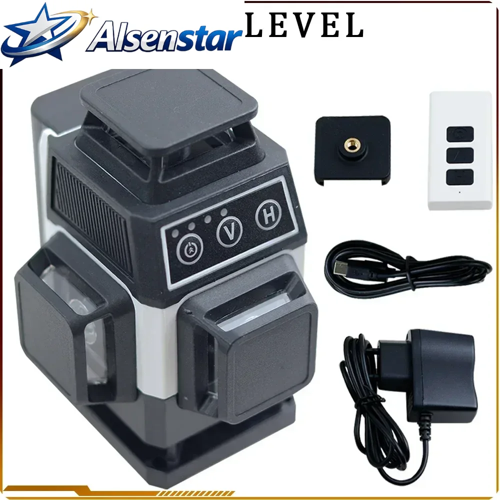 Laser Level 16 Lines 4D Green - Niveau laser 16 lignes 4D, outil