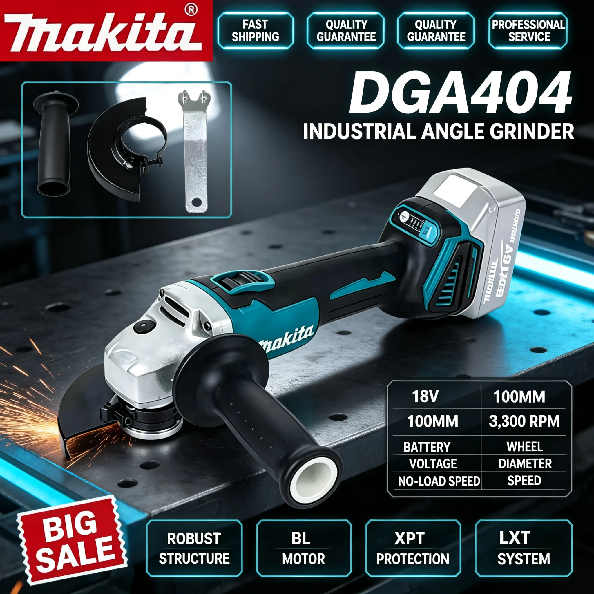 Meuleuse d'angle sans balais r - Brushless Angle Grinder Battery Powered avis et prix