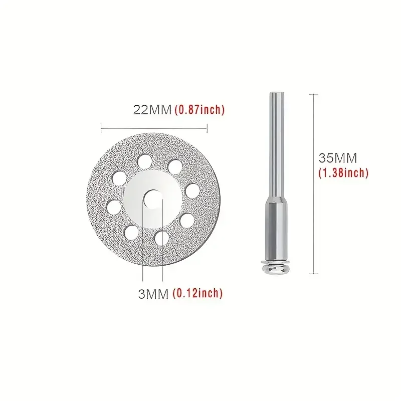 12 pièces/ensemble 22mm Hss di - Cordless Rotary Tool Kit Accessories avis et prix