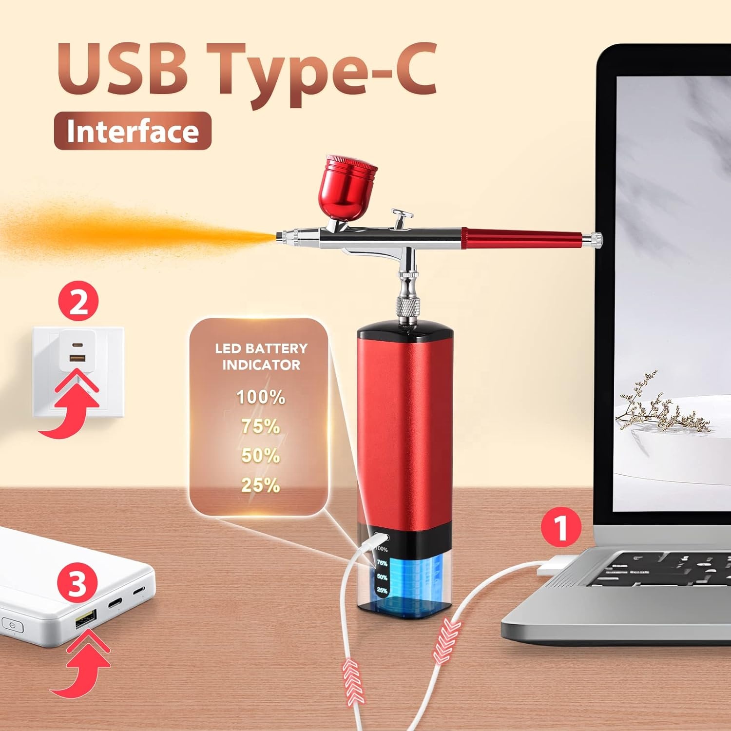Kit d'aérographe avec compress - Airbrush Kit With Mini Compressor avis et prix