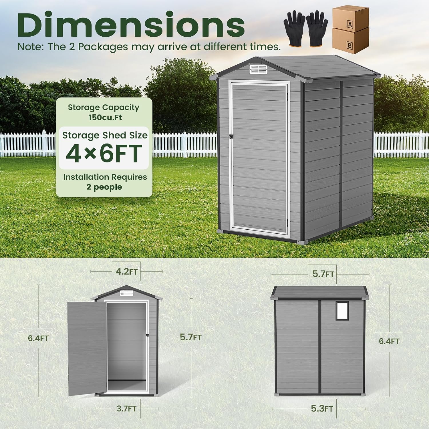 Abri de rangement extérieur av - Garden Tools avis et prix