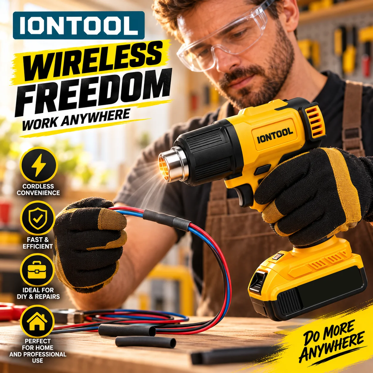 Pistolet thermique sans fil IO - Cordless Heat Gun For Shrink Tubing avis et prix